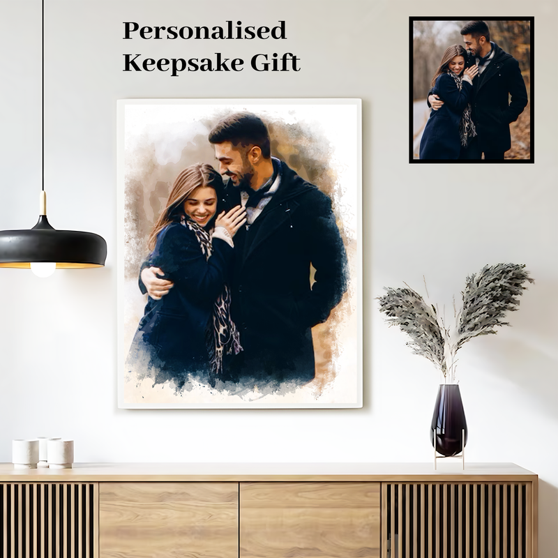Express love with customized couple artwork