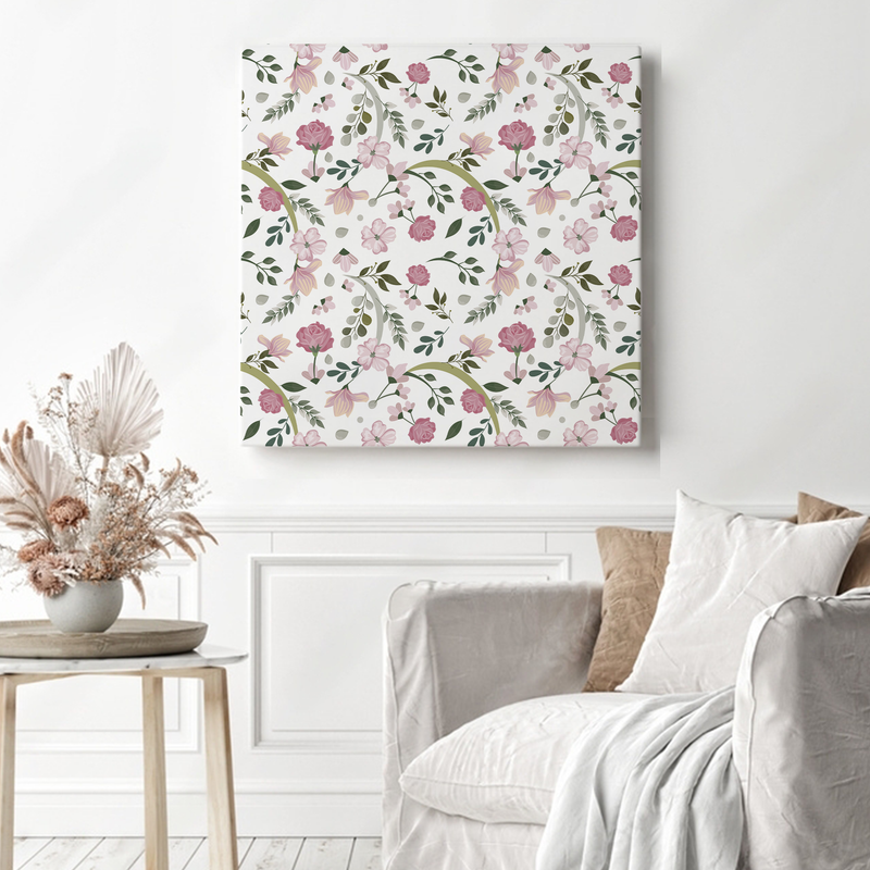 Get Fashionable Floral Wooden Frame Wall Decor