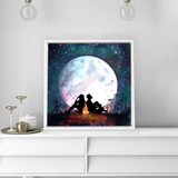 Romantic couple night canvas decor by Fashion Behold