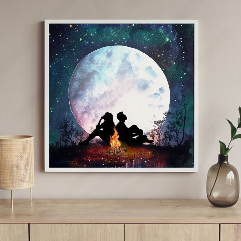 Find the ideal romantic couple night wall art at Fashion Behold