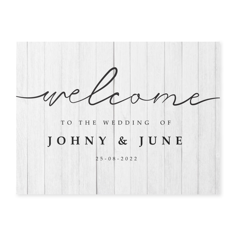 Elevate wedding entrance with customized signs