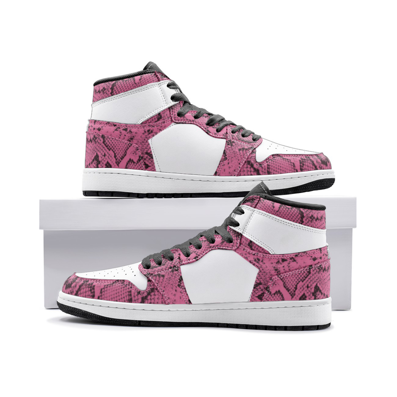 Snake Charmer Sneakers | Women's Pink Sneakers | Fashion Behold
