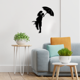 Cherish intimacy with our Couple Under Umbrella Wall Art.