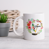 Sip in style with our premium white ceramic coffee mug featuring custom art