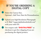 Steps to order digital customized canvas print on Fashion Behold