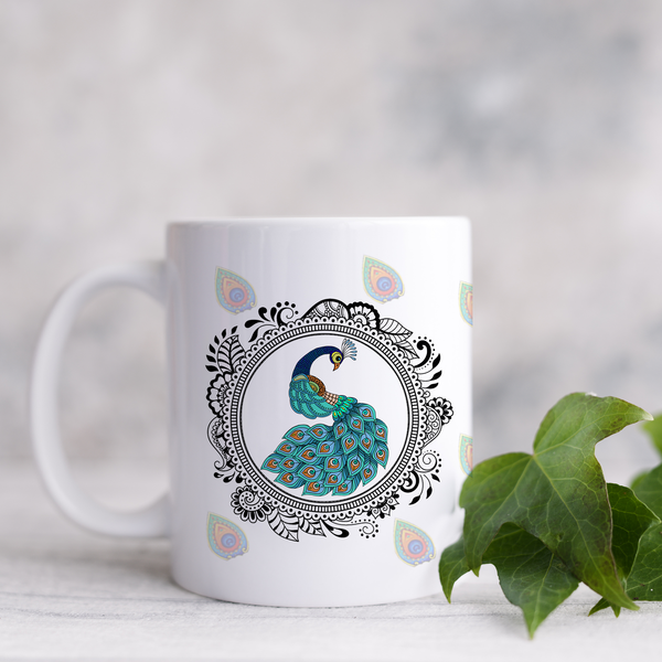 Savor your daily brew with this elegant custom ceramic coffee mug