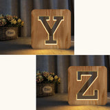Experience the charm of alphabet carvings in your decor.