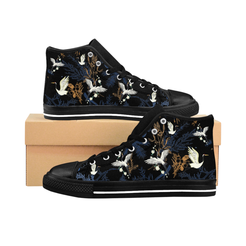 Women's High-Top Shoes | Black High-Top Shoes | Fashion Behold