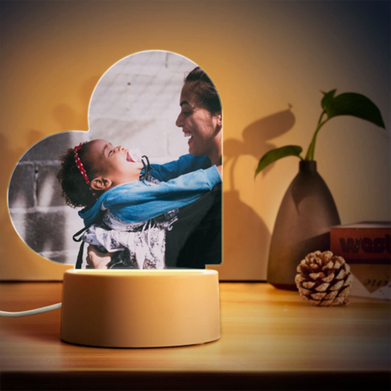 Heart Shaped Photo Lamp- UV Printing