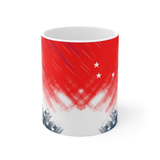 Patriotic ceramic coffee cups for gift giving