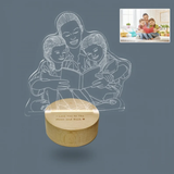Transform memories into radiant art with our Custom 3D Photo Lamp.