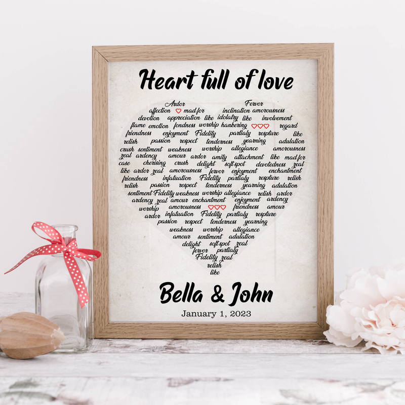 Find the Perfect Wall Decor: Personalized Heart Art