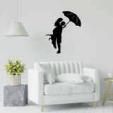 Transform your space with our elegant Couple Under Umbrella Sign.