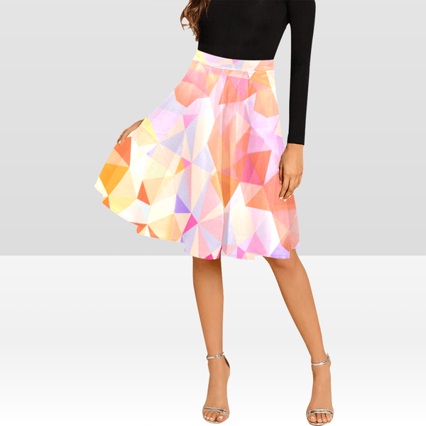 Show off your vibrant side with this multicolored chic skirt.