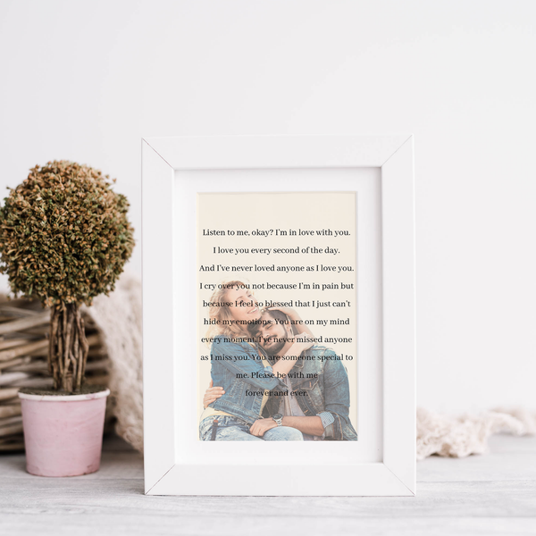Personalize Your Space with Heartfelt Quotes Wooden Frame Artwork