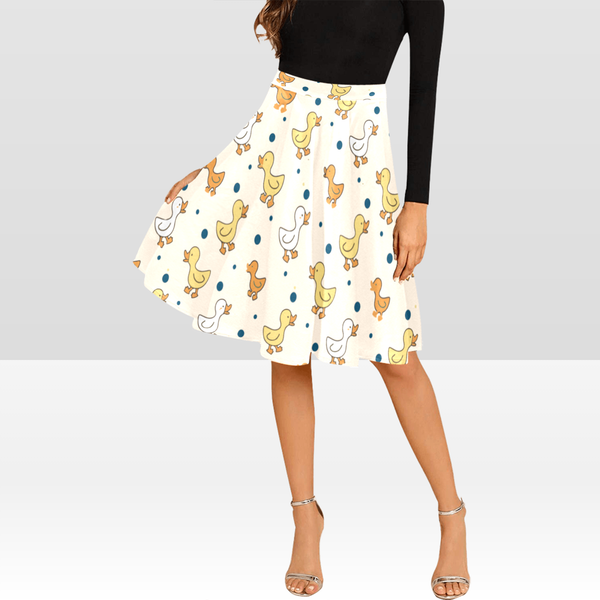 Playful ducks and quirky chic meet in this elegant skirt.