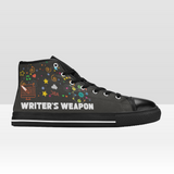 High Top Men Canvas Shoes Writers