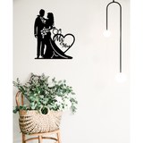 Add a touch of romance to your home with this metal decor.