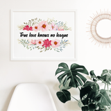 Stylish Home Decor: Wooden Frame Wall Art with Romantic Quotes