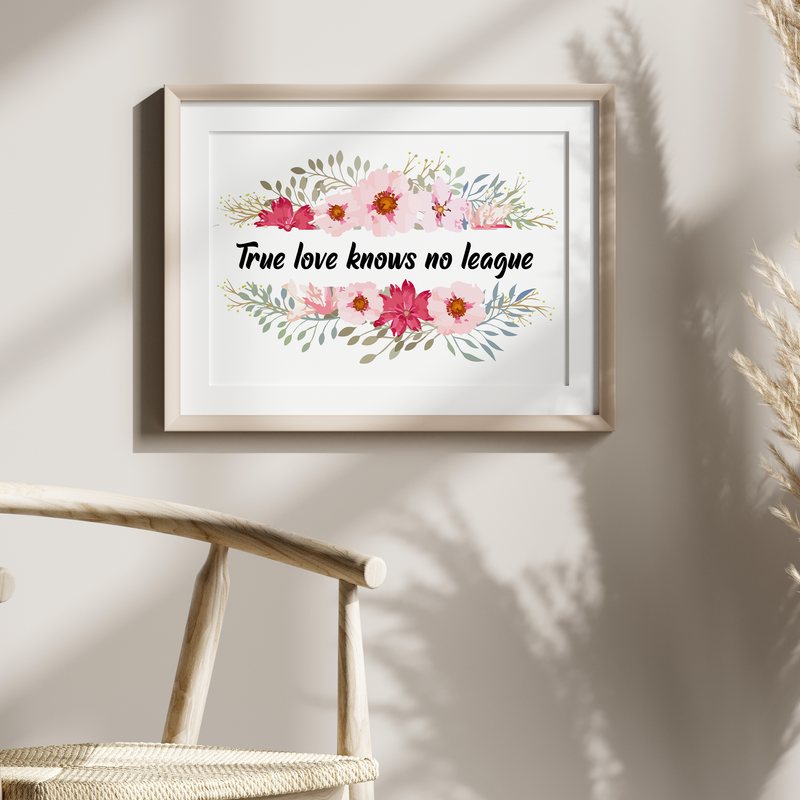 Thoughtful Gift Idea: True Love Wooden Frame Quote Art