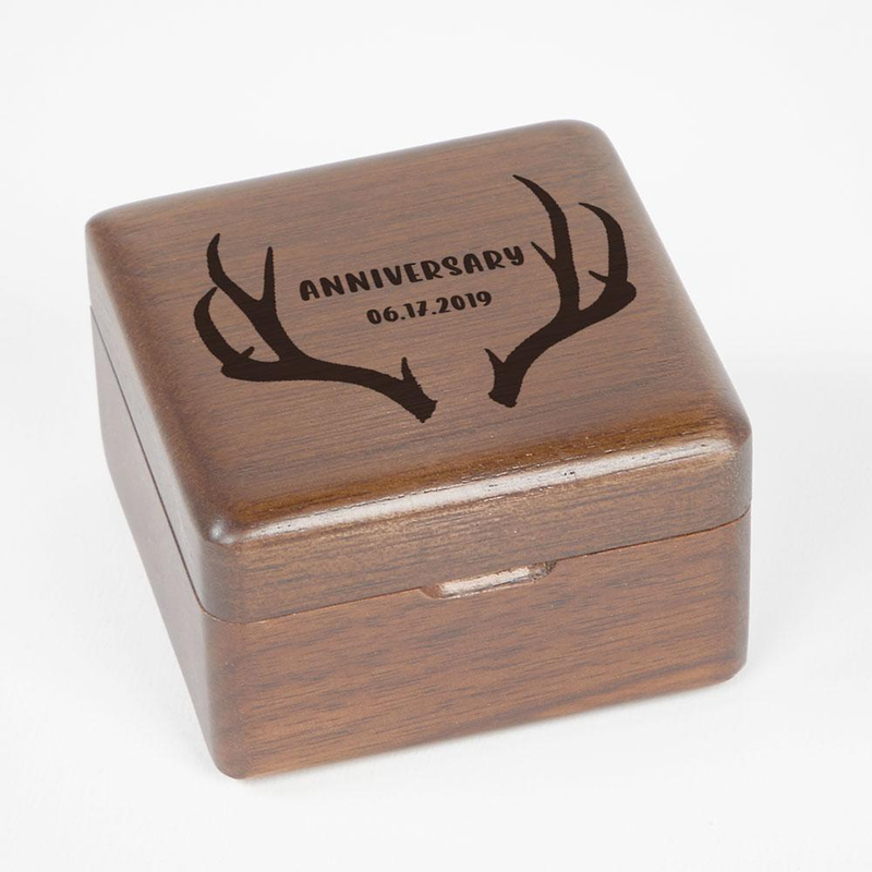 Crafted for your special day – our Wooden Ring Box.