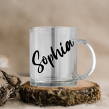 Personalized glass coffee cups