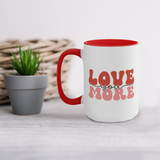 Special Love ceramic print 'Love You More' coffee mug Fashion Behold