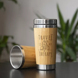 Custom stainless steel travel cups with design