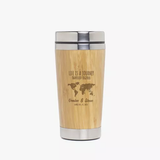 Personalized design on stainless steel coffee cup