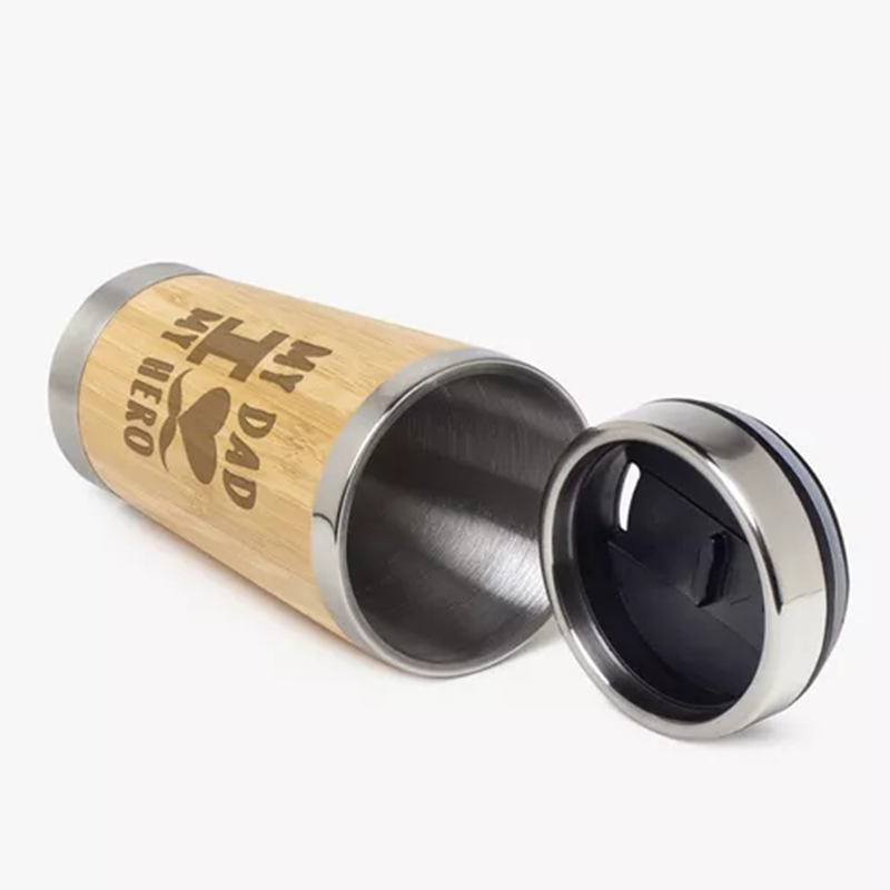 Our wooden and metal travel mug is the ideal companion for Dad on his daily commute.