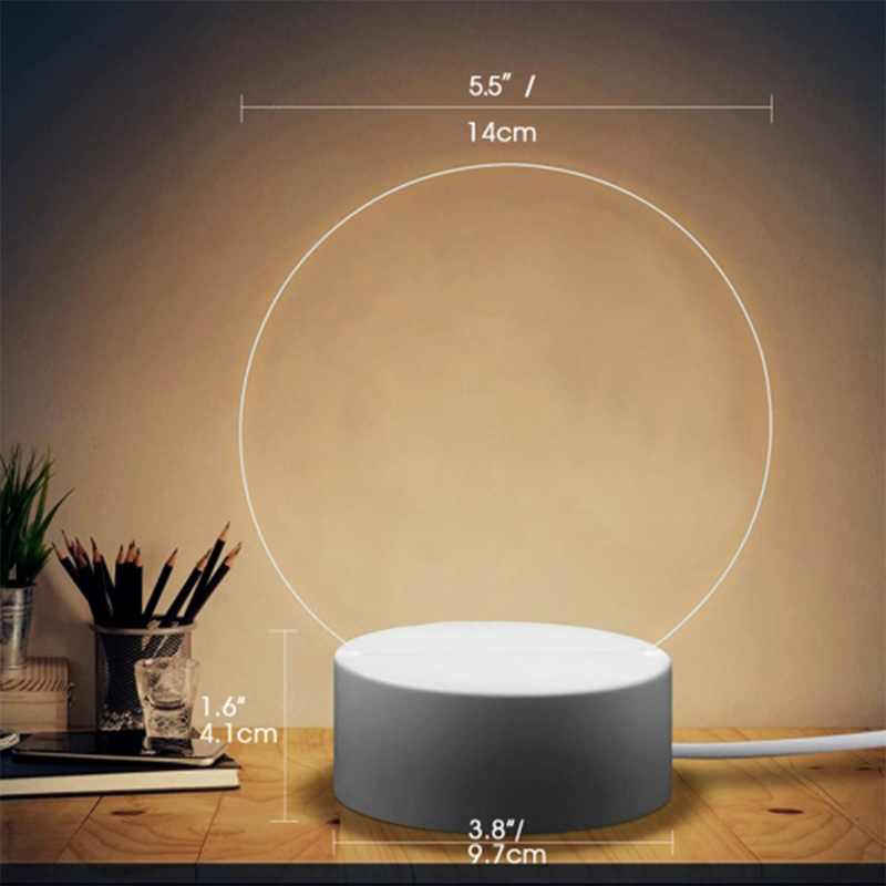 Round Shaped Photo Lamp UV Printing
