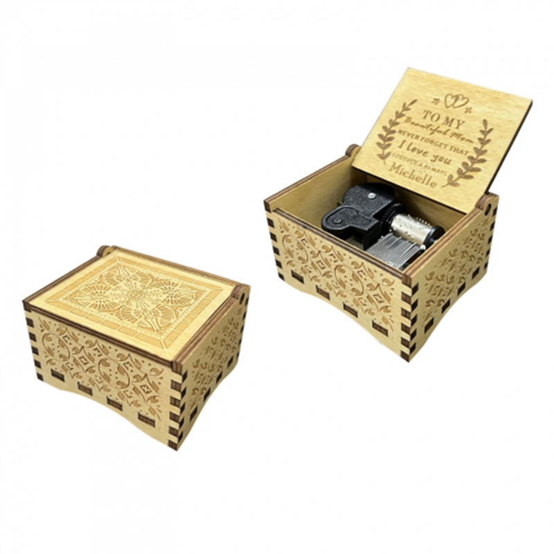 Gift music, memories, and more with our custom Music Box.