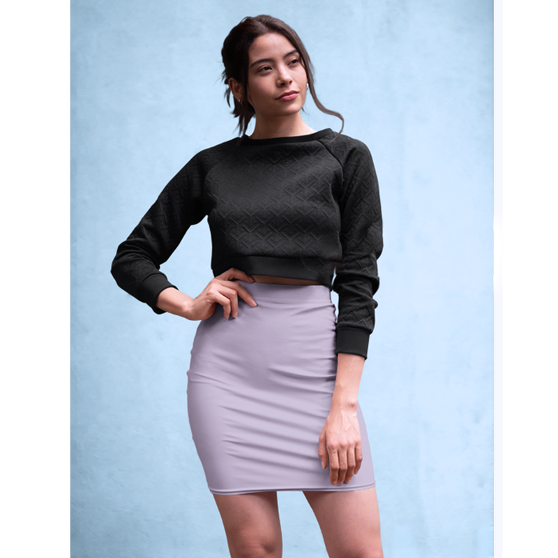Women's Pencil Skirt- Purple