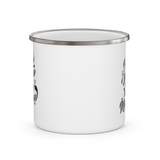 Elevate Your Sips with Our Custom White Enamel Coffee Mug