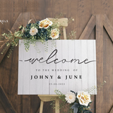Personalized welcome board by Fashion Behold