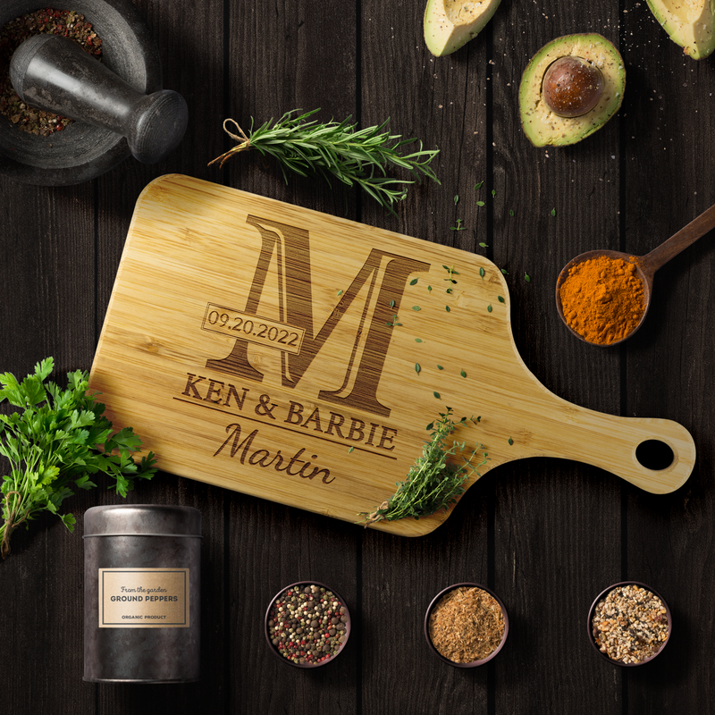 Personalize your kitchen experience with a custom wood board.