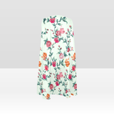 Chic dress, combining elegant floral prints and functional pocket details.