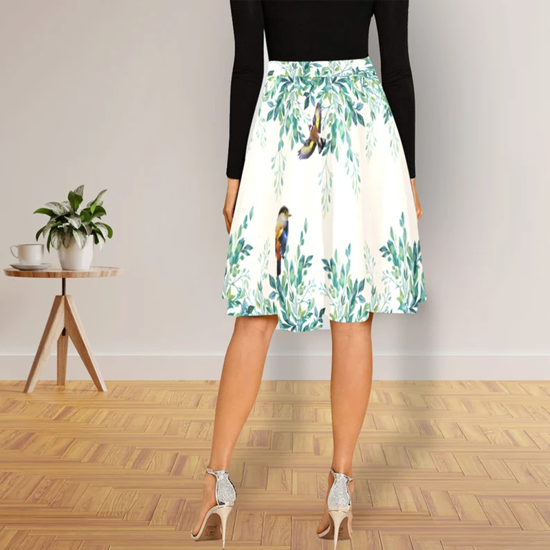 Floral Midi Skirt 