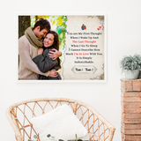 Cherish Moments with Custom Wooden Frame Quote Artwork