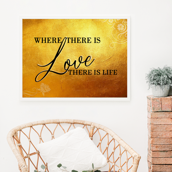 Customized love quote wall art decor
