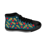 High Top Women Canvas Shoes- Monkey Play