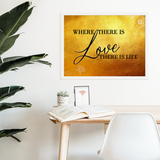 Tailored quote frame canvas wall decor