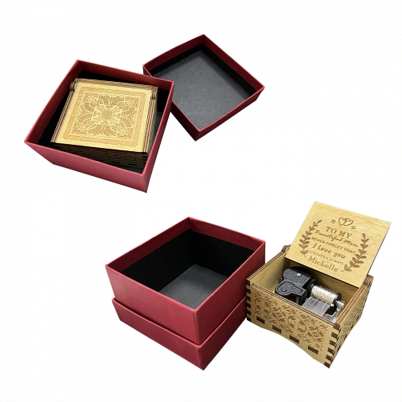 Engrave your heart's message on a Handcrafted Wood Music Box.
