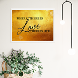 Thoughtful gift: customized romantic quote art