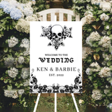 Modern typography for wedding venues