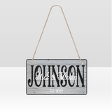 Personalized rectangle wood sign by Fashion Behold