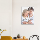 Stylish home decor with couple snap print