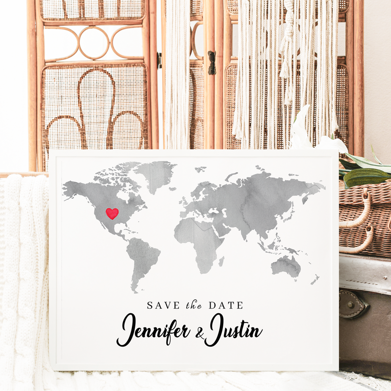 Personalized Map Wall Art Design