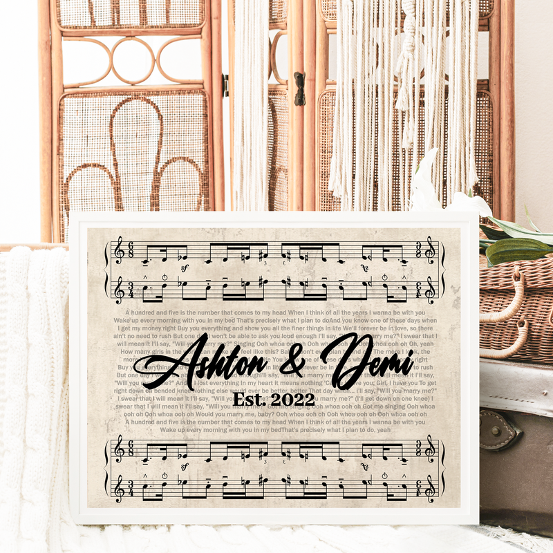 Stylish home decor with personalized foam print
