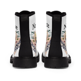 Women's Lace-Up Boots | Women's Canvas Boots | Fashion Behold